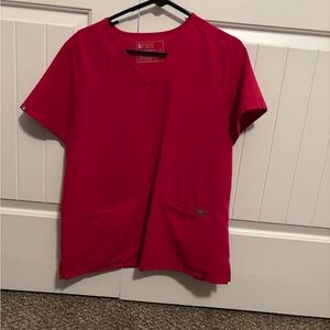 FIGS ultra rose casma 3 pocket top